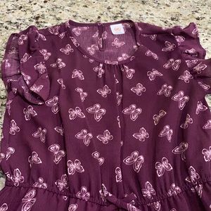 Cute butterfly ruffle dress. New never worn